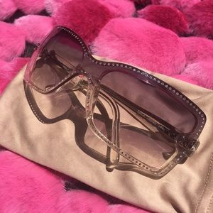 *CHANEL* Swarovski Crystal Ombré  Sunglasses~